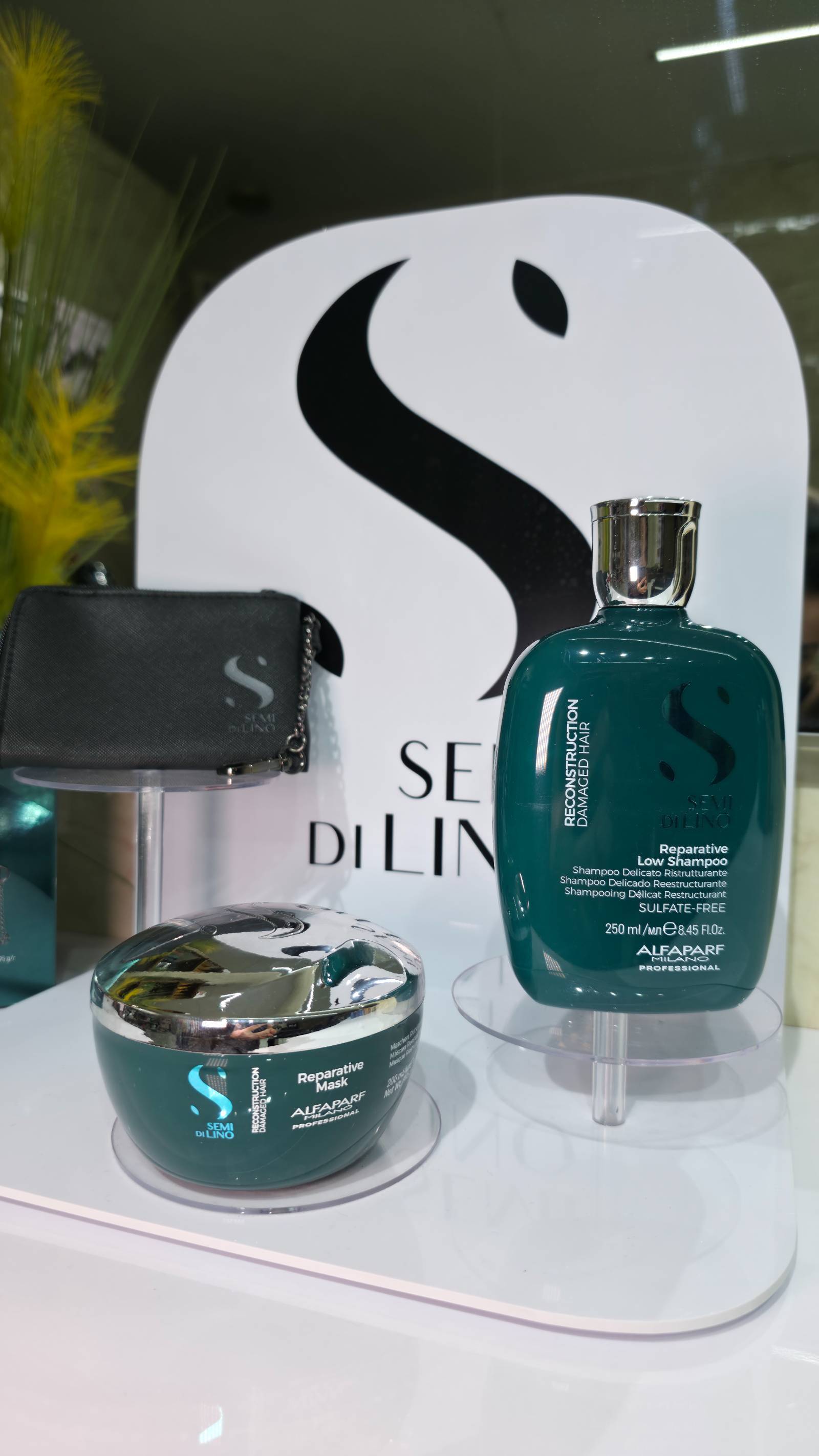 باكج ألفابارف لإعادة بناء الشعر التالف (شامبو + ماسك) + أمبولة علاجية 