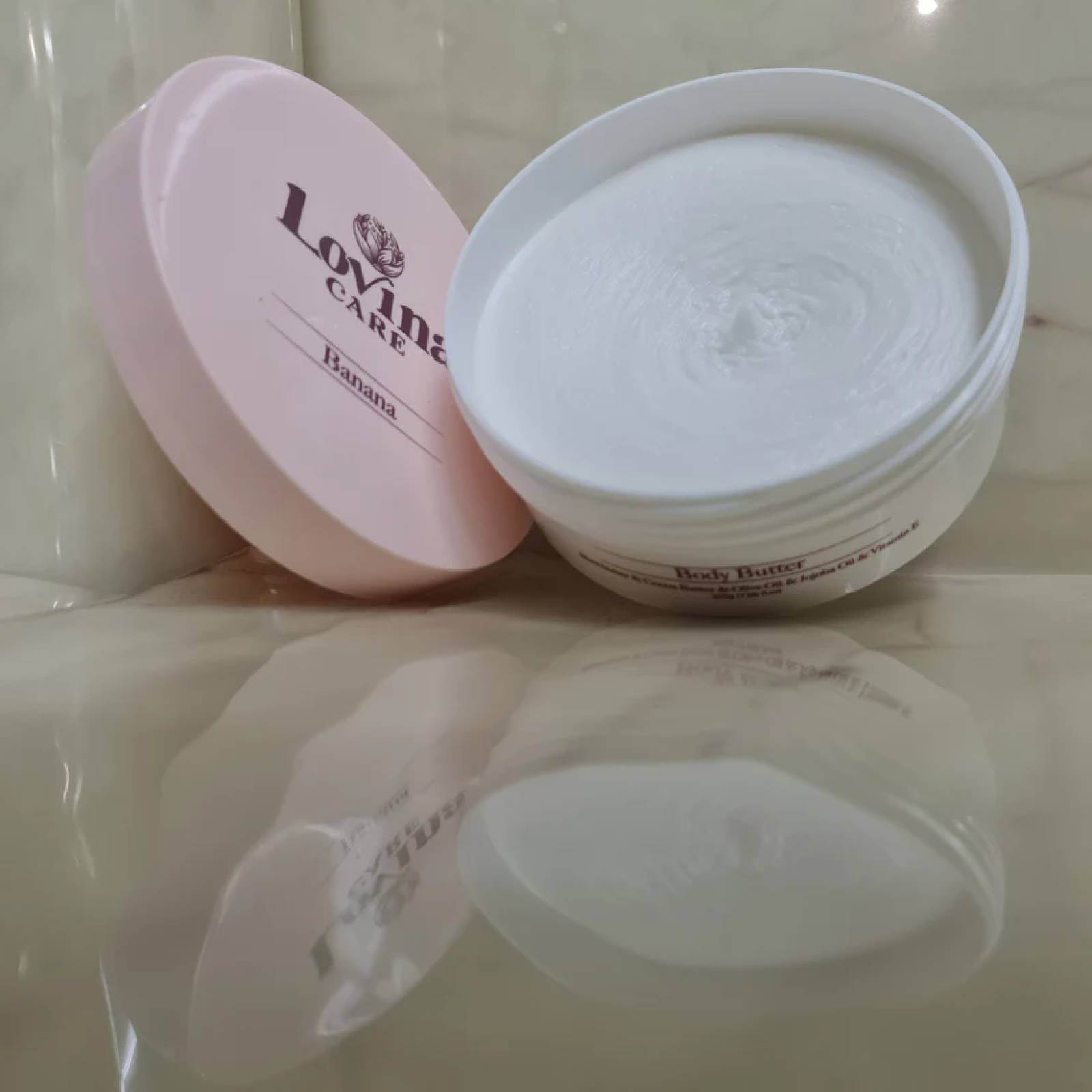 🍌زبدة الجسم برائحة الموز – Lovina Care (200ml)