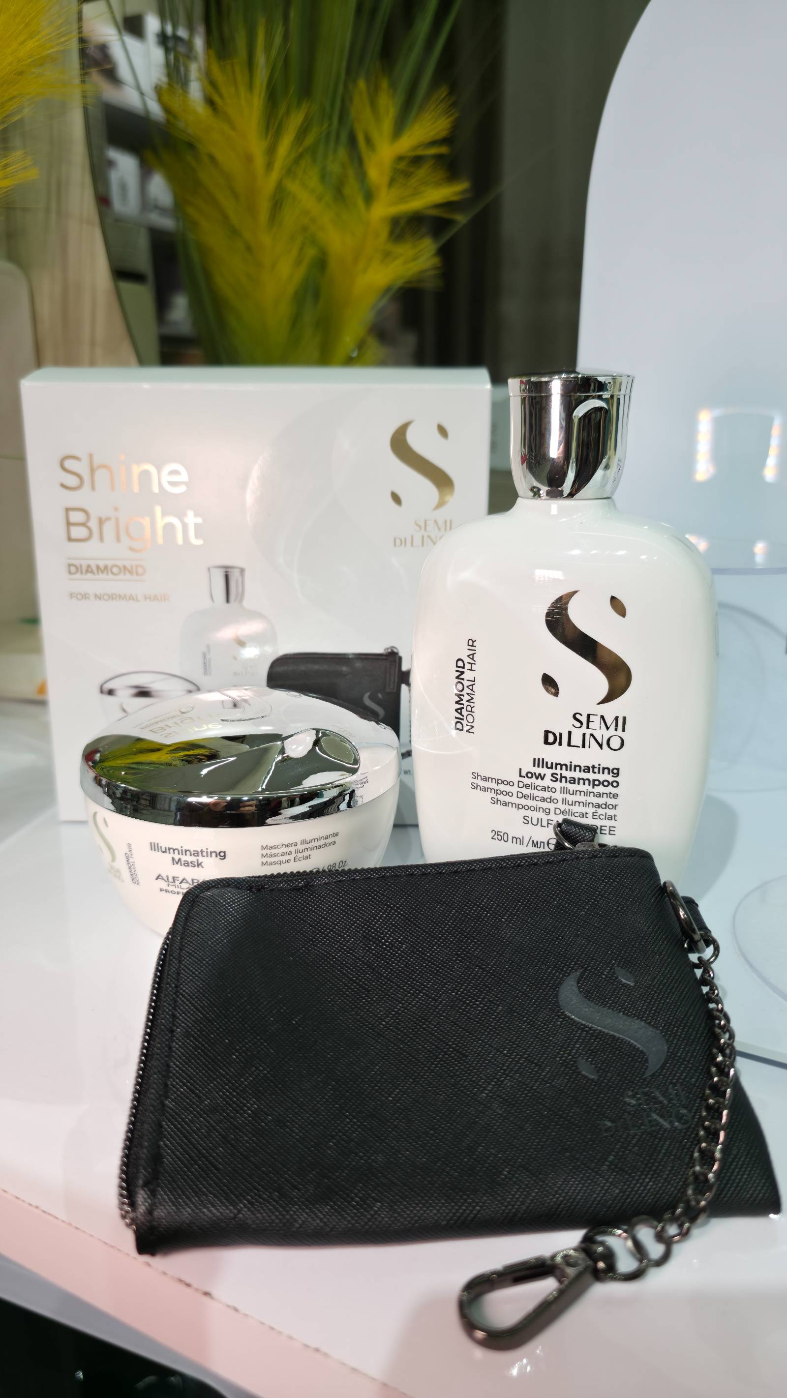 باكج ألفابارف لزيادة اللمعة في الشعر العادي (شامبو + ماسك) + أمبولة علاجية 